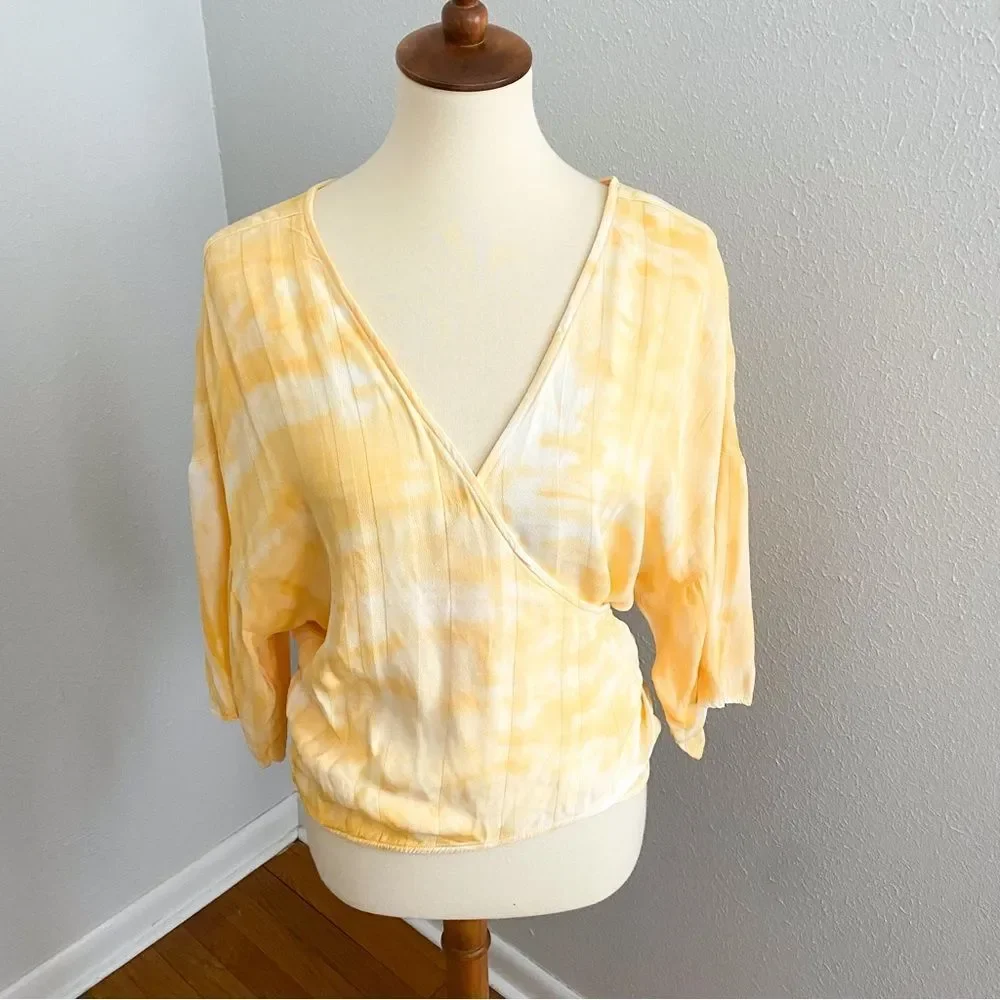 Anthropologie Tina + Joe Wrap Blouse New with Tags Medium - Picture 2 of 6